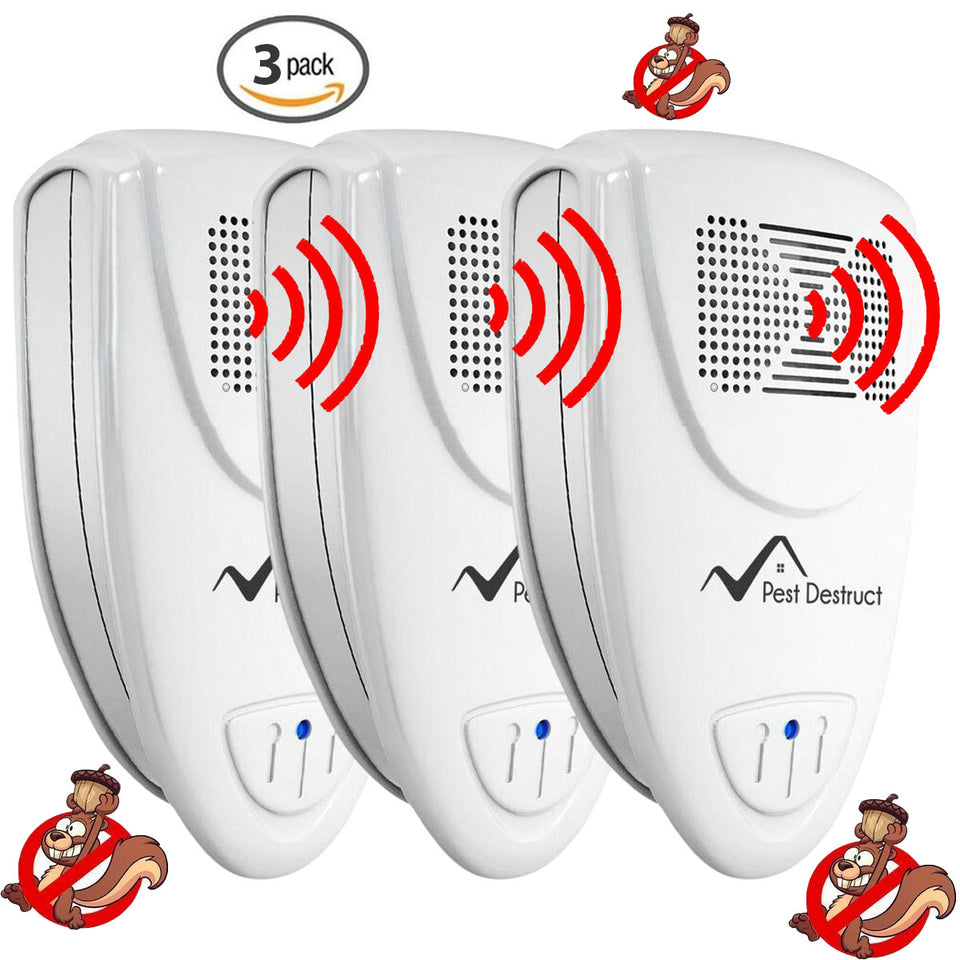 Ultrasonic Squirrel Repeller - 100% Quickly Eliminate Squirrels - Pest Destruct™
