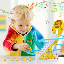 Load image into Gallery viewer, Duck Roller Coaster Climbing Stairs Tracks Slide Toy