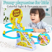 Load image into Gallery viewer, Duck Roller Coaster Climbing Stairs Tracks Slide Toy