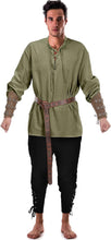 Load image into Gallery viewer, Official 4 Pcs Halloween Men's Pirate Costume