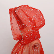 Load image into Gallery viewer, Official Gothic Punk Cloak Soft Tulle Capes with Hood Cape Halloween Costume for Women