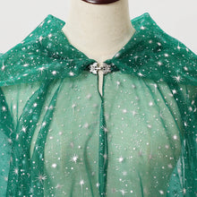 Load image into Gallery viewer, Official Gothic Punk Cloak Soft Tulle Capes with Hood Cape Halloween Costume for Women