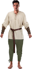 Load image into Gallery viewer, Official 4 Pcs Halloween Men's Pirate Costume