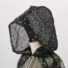 Load image into Gallery viewer, Official Gothic Punk Cloak Soft Tulle Capes with Hood Cape Halloween Costume for Women