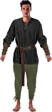 Load image into Gallery viewer, Official 4 Pcs Halloween Men's Pirate Costume