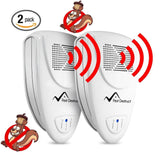 Ultrasonic Squirrel Repeller (2Pack) - Quickly Eliminate Squirrels in 24 Hours - Pest Destruct™