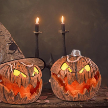 Load image into Gallery viewer, LED Pumpkin Lantern