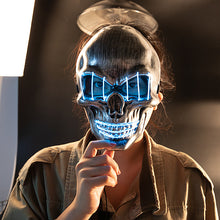 Load image into Gallery viewer, LED Halloween Face Mask Luminous Skull Cold Light Masks Dance Party Bar Disco Mask Accessories Gifts Halloween Masks