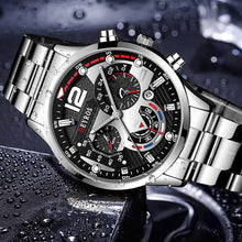 Load image into Gallery viewer, Deyros Luxury Quartz Men's Wristwatch - Full Steel Calendar Luminous Clock Watch