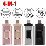 4 in 1 Photo Stick - USB Drive for iPhone iPad Android Mobiles