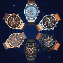 Load image into Gallery viewer, Curran Fashion Date Luxury Quartz Men's Watch - Waterproof Chronograph Hodinky Relogio Masculino Wristwatch - Theshinemart
