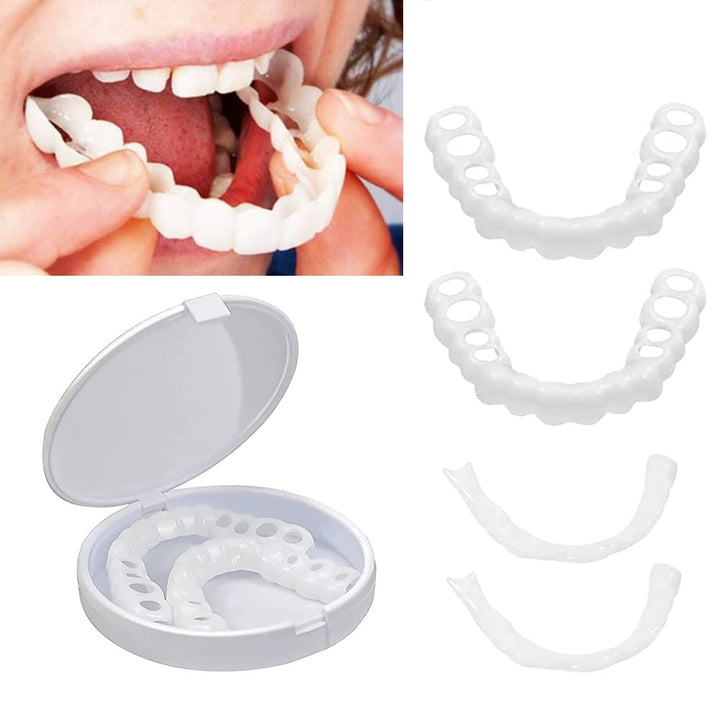 Smile Veneers - Adjustable Snap On Dentures - Doctors Recommended