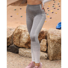 Load image into Gallery viewer, Bocana Seamless Leggings - Grey & White