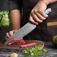 Load image into Gallery viewer, Handmade Damascus Steel Knife Set