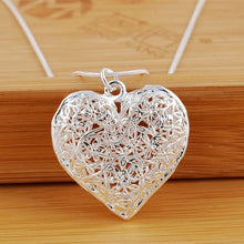 Load image into Gallery viewer, Doteffil Heart Necklace - 925 Sterling Silver Zircon Pendant