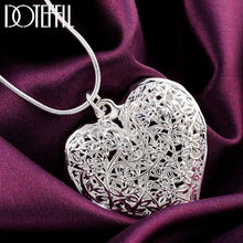 Load image into Gallery viewer, Doteffil Heart Necklace - 925 Sterling Silver Zircon Pendant