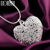 Doteffil Heart Necklace - 925 Sterling Silver Zircon Pendant