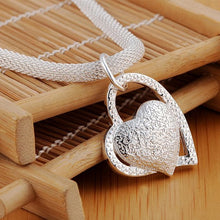 Load image into Gallery viewer, Doteffil Double Heart Necklace - 925 Sterling Silver Zircon Pendant
