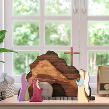 Load image into Gallery viewer, Easter Scene Wooden Decoration