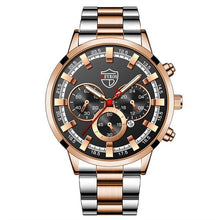 Load image into Gallery viewer, Deyros Luxury Quartz Men's Business Wristwatch - Stainless Steel Casual Watch - Theshinemart