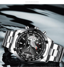 Load image into Gallery viewer, Fngeen Luxury Sports Quartz Men's Watch - Full Steel Waterproof Calender Wristwatch - Theshinemart
