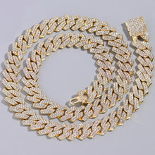 Load image into Gallery viewer, 18K Gold/Silver Cuban Chain with Cuban Bracelet