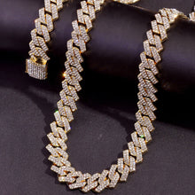 Load image into Gallery viewer, 18K Gold/Silver Cuban Chain with Cuban Bracelet