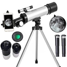 Load image into Gallery viewer, Professional HD 100X Beginners & Kids Telescope With Smartphone Holder