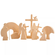 Load image into Gallery viewer, Easter Scene Wooden Decoration