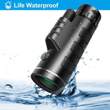 Starscope Monocular - High Power 4k Monocular with Mobile Holder & Tripod - Military Grade Waterproof Monocular