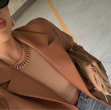 Load image into Gallery viewer, 18K Gold Cuban Chunky Chain Necklace