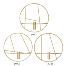 Load image into Gallery viewer, Modern Art 3D Circle Metal Candle Holder Wall Hanging Home Bedroom Decor Art Crafts Candlestick Geometric Candlestick Metal Deco