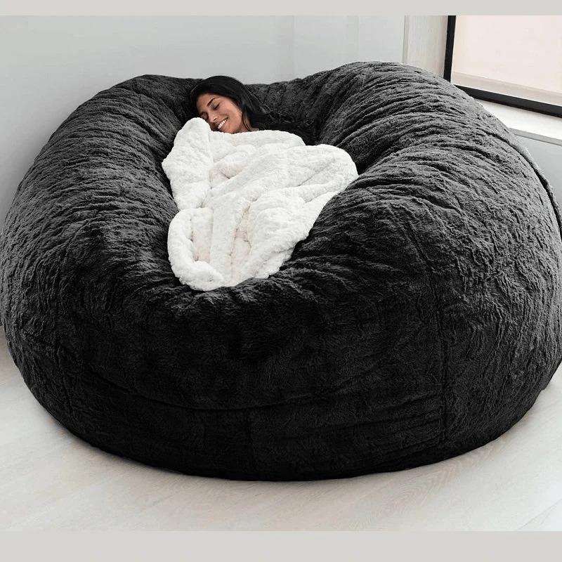 Giant 7ft Fur Bean Bag ( Beans Are Included )
