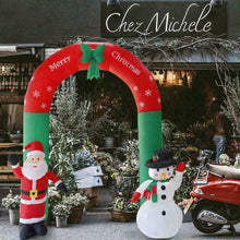 Load image into Gallery viewer, 1.8M Outdoor Xmas Christmas Inflatable LED Light Up Snowman Santa Blower Decor