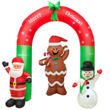 Load image into Gallery viewer, 1.8M Outdoor Xmas Christmas Inflatable LED Light Up Snowman Santa Blower Decor
