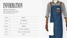 Load image into Gallery viewer, Denim Kitchen Apron