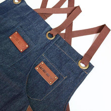 Load image into Gallery viewer, Denim Kitchen Apron