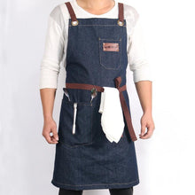 Load image into Gallery viewer, Denim Kitchen Apron