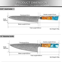 Load image into Gallery viewer, Makito Damascus Steel Knife Set