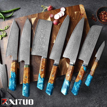 Load image into Gallery viewer, Makito Damascus Steel Knife Set