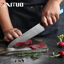 Load image into Gallery viewer, Makito Damascus Steel Knife Set