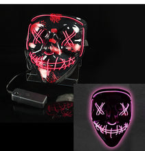 Load image into Gallery viewer, Glowing Mask LED Mask Halloween Clown Funny Bundy

