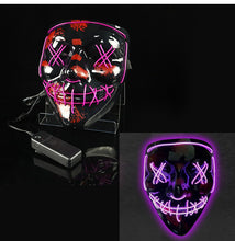 Load image into Gallery viewer, Glowing Mask LED Mask Halloween Clown Funny Bundy
