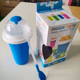 Quick Freeze Slushy Cup – Instant Smoothie Maker & Fast Cooling Squeeze Cup