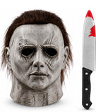 Halloween Michael Myers Style Costume Mask & Knife Prop Set