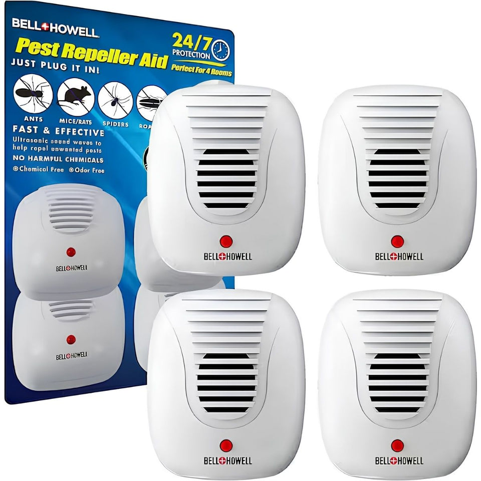 Plug-in Ultrasonic Pest Repeller (4-Pack)