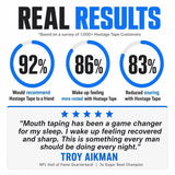 Strong-Hold Mouth Hostage Tape for Sleep & Snoring – Flexible Fabric Strips (30-Pack)