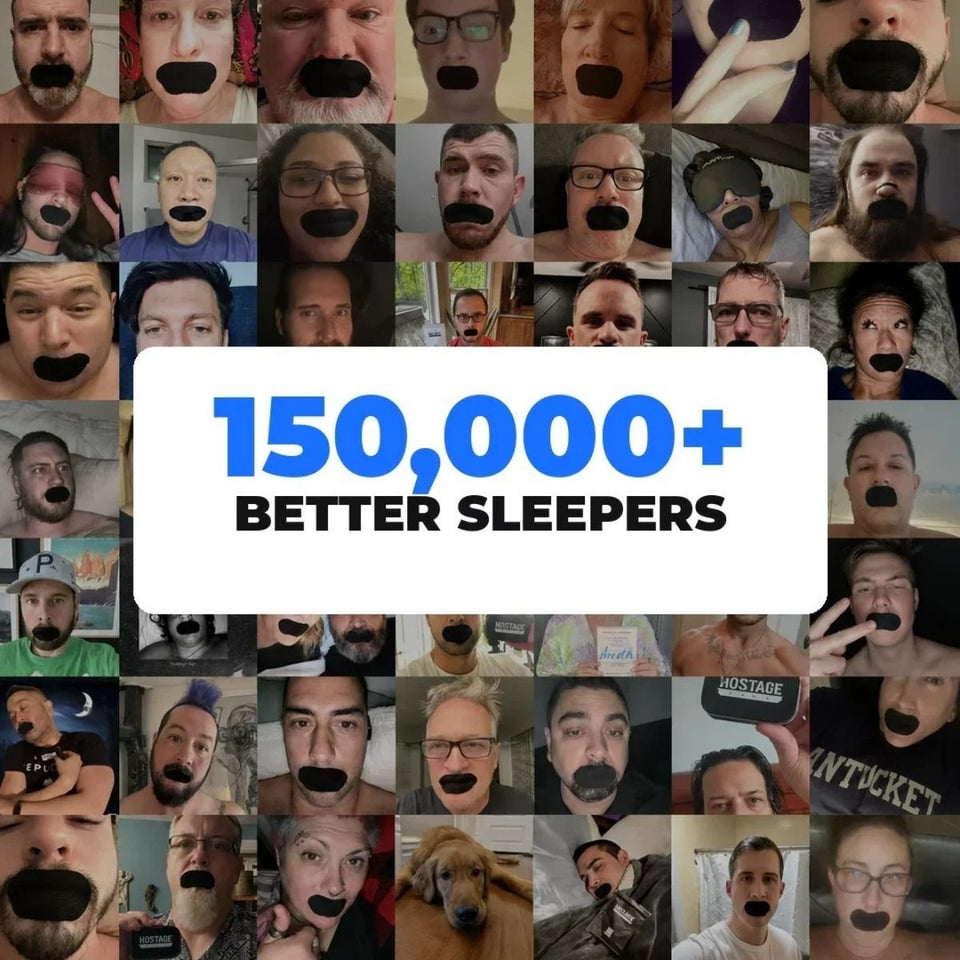 Strong-Hold Mouth Hostage Tape for Sleep & Snoring – Flexible Fabric Strips (30-Pack)