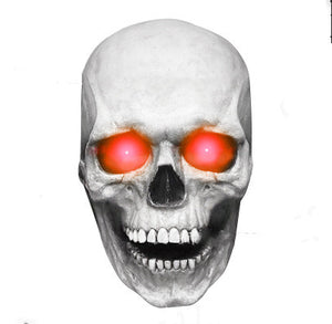 New Halloween Scary Skull With Movable Mouth And Glow