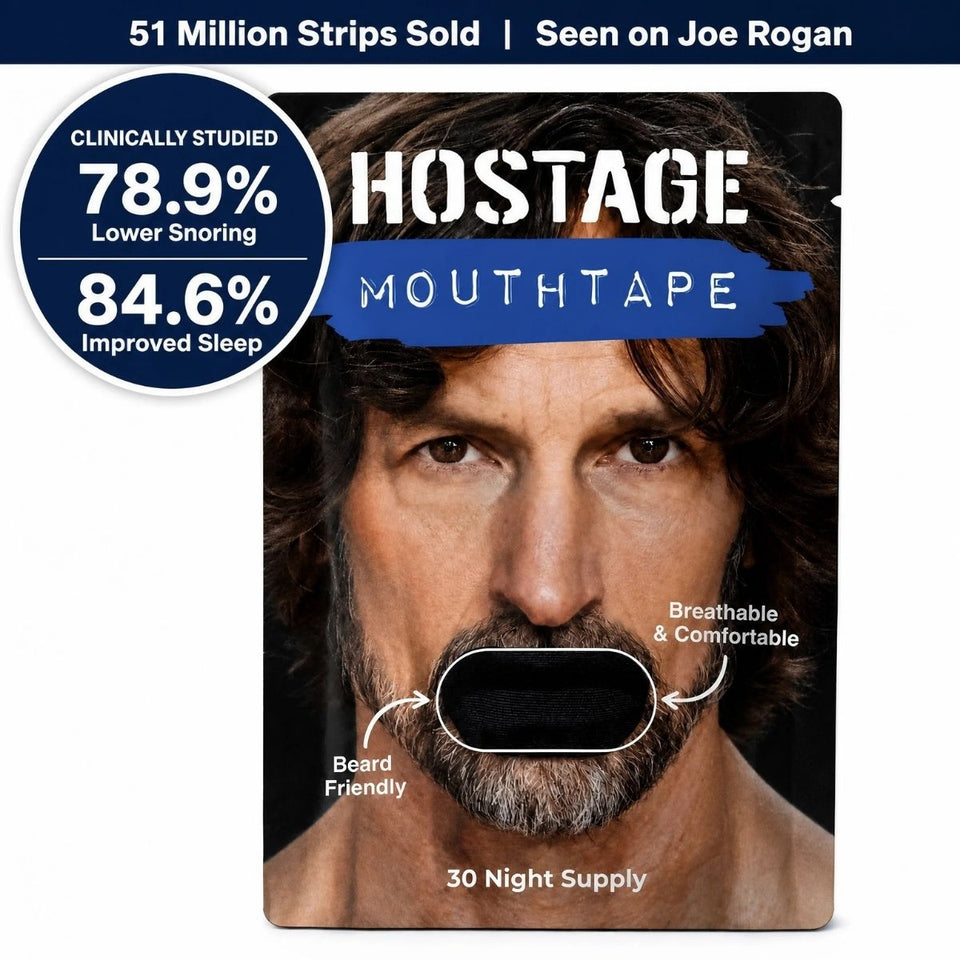Strong-Hold Mouth Hostage Tape for Sleep & Snoring – Flexible Fabric Strips (30-Pack)